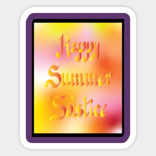 Happy Summer Solstice Sticker